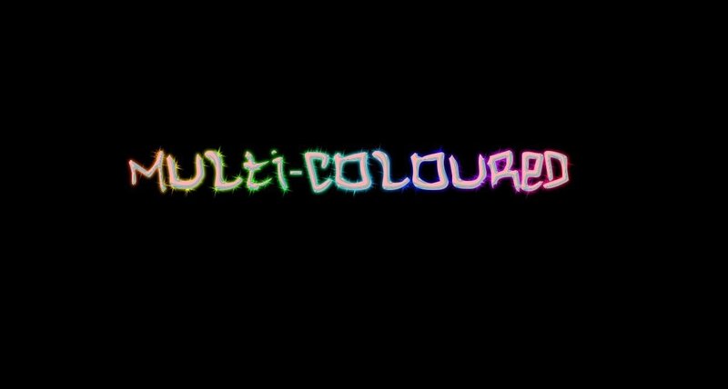 Text on Black Background — Vibrant
