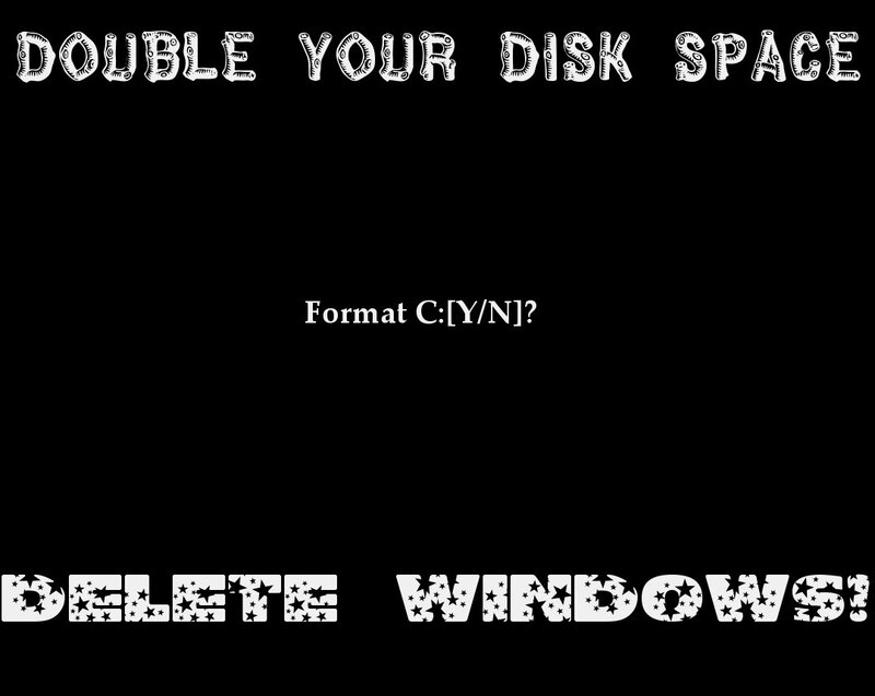 Text on Black Background — Warning
