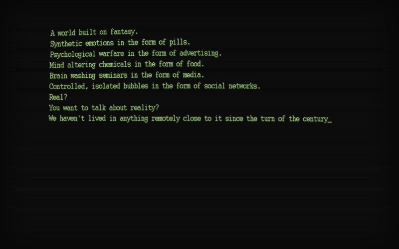 Text on Black Screen — Dramatic