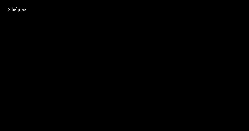 Text on Black Screen — Minimalist, Pixel Art