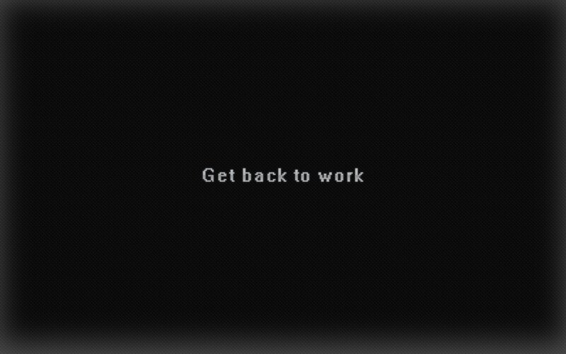 Text on Black Screen — Minimalist