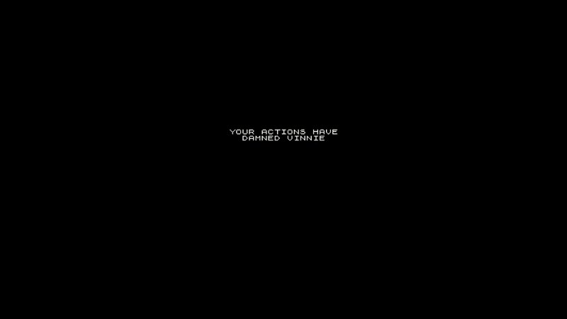 Text on Black Screen — Ominous