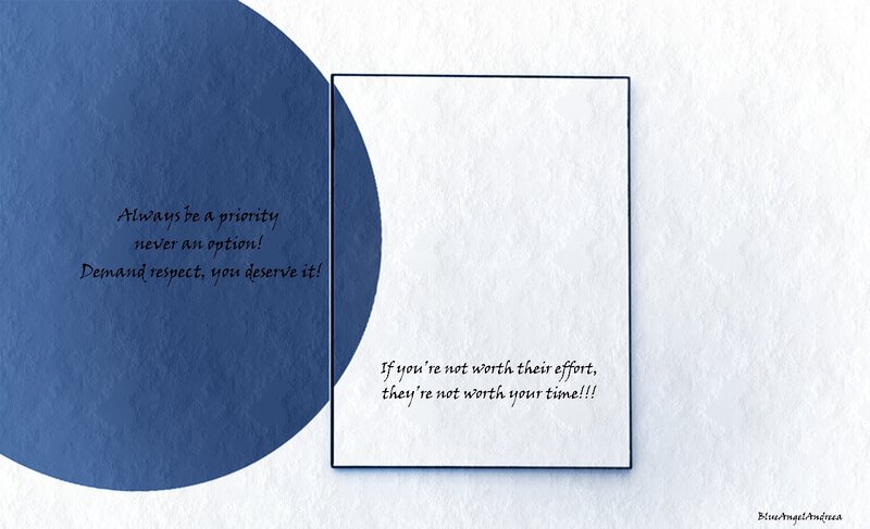 Text on Blue and White Background — Calm