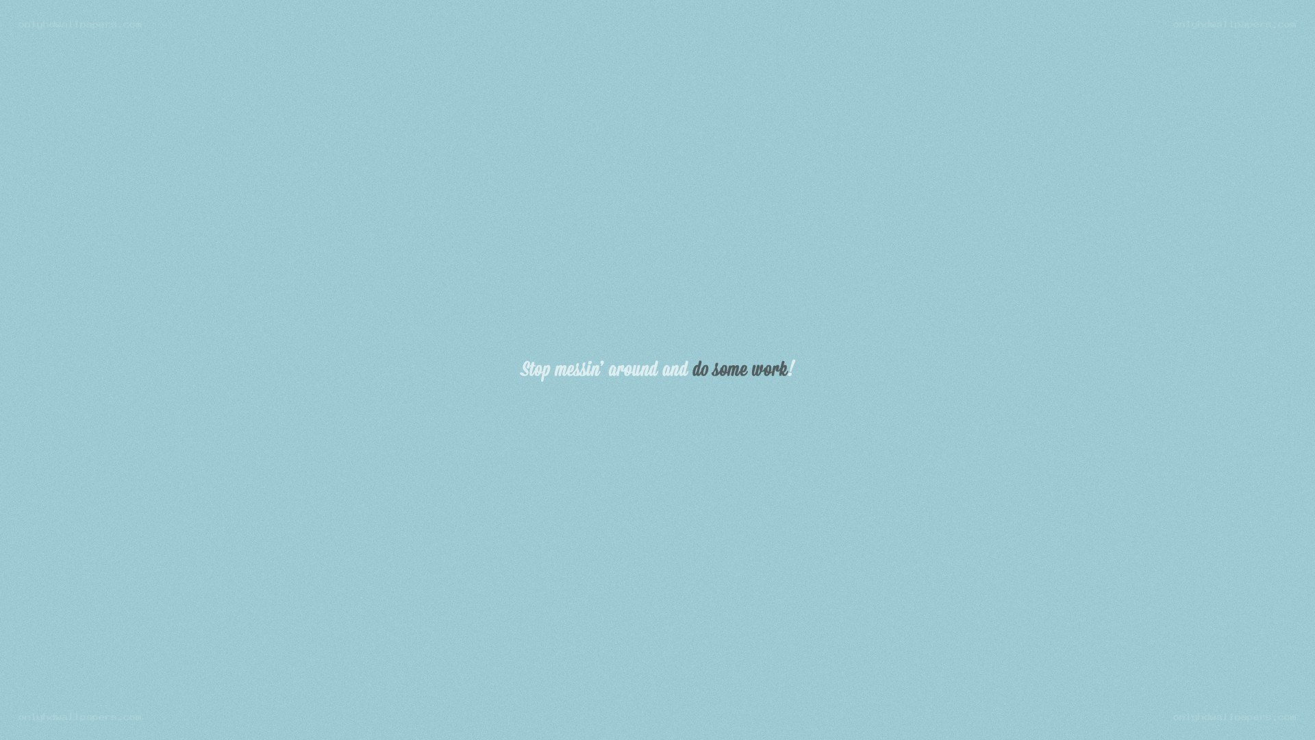 text on blue background