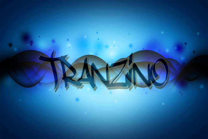Text on Blue Background — Abstract