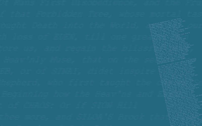 Text on Blue Background — Abstract, White
