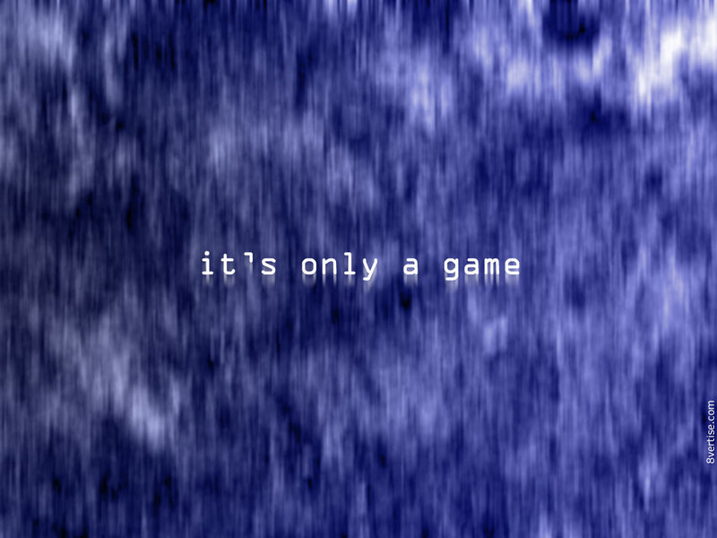 Text on Blue Background — Calm, Abstract, White
