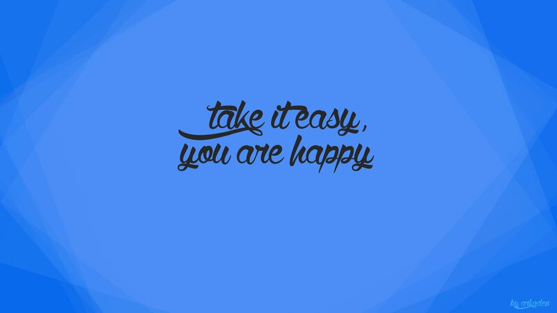 Text on Blue Background — Calm, Digital Art, Blue Background