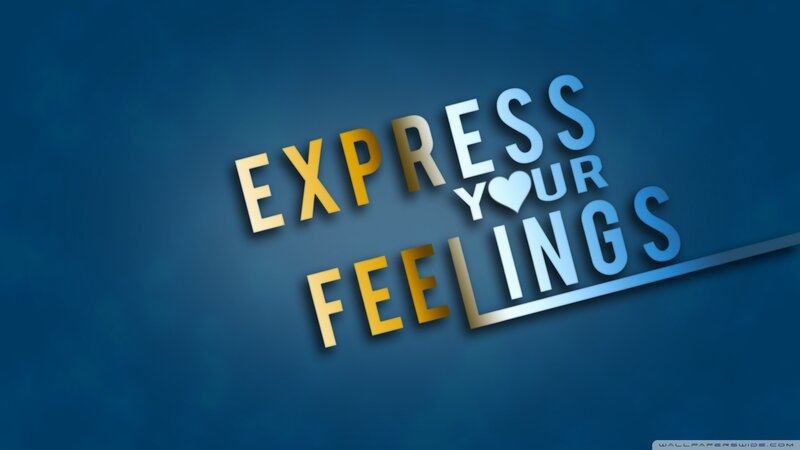 Text on Blue Background — Calm, Digital Art