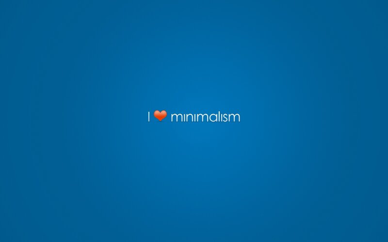 Text on Blue Background — Calm, Minimalist, Heart Emoji