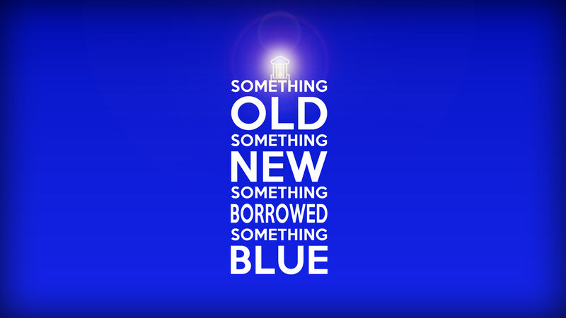 Text on Blue Background — Calm, Minimalist, Light Bulb