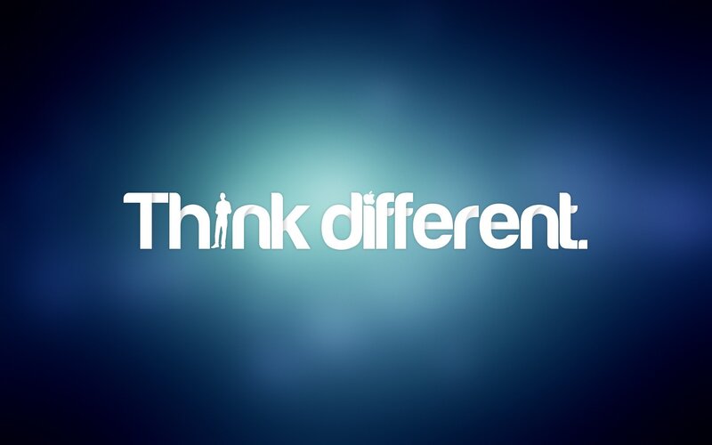 Text on Blue Background — Calm, Minimalist, Person Silhouette