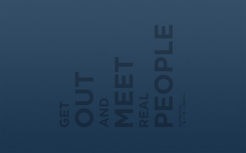 Text on Blue Background — Calm, Minimalist