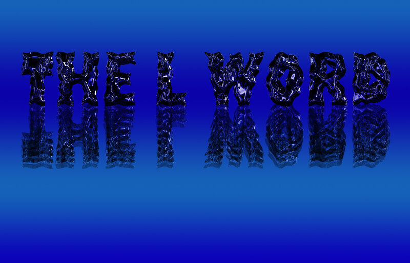 Text on Blue Background — Calm