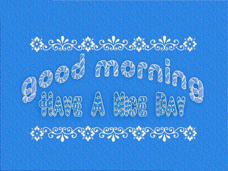 Text on Blue Background — Cheerful