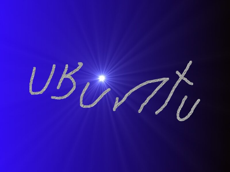 Text on Blue Background — Dramatic, Digital Art, Light Burst