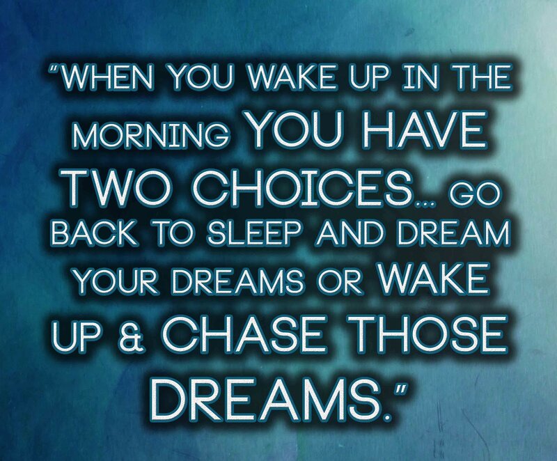 Text on Blue Background — Inspirational, Morning