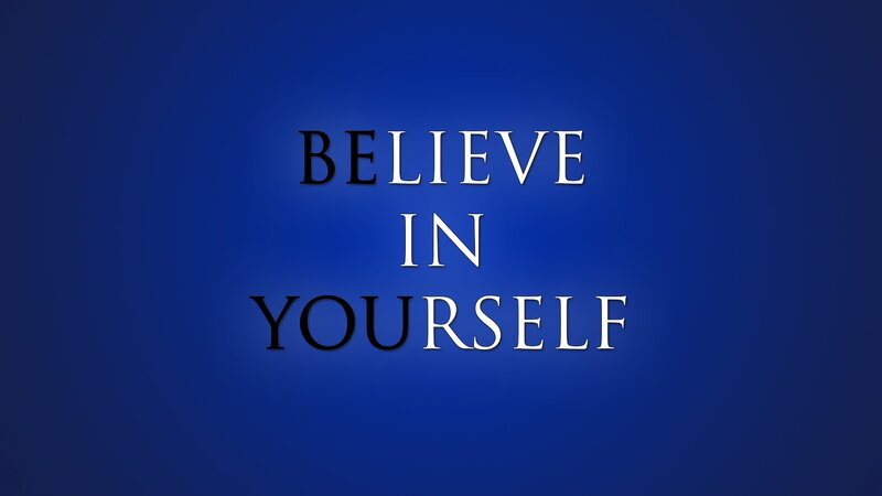 Text on Blue Background — Inspirational