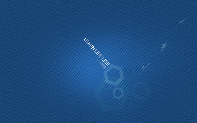 Text on Blue Background — Minimalist