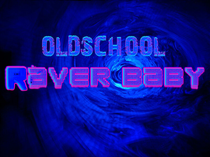 Text on Blue Background — Neon