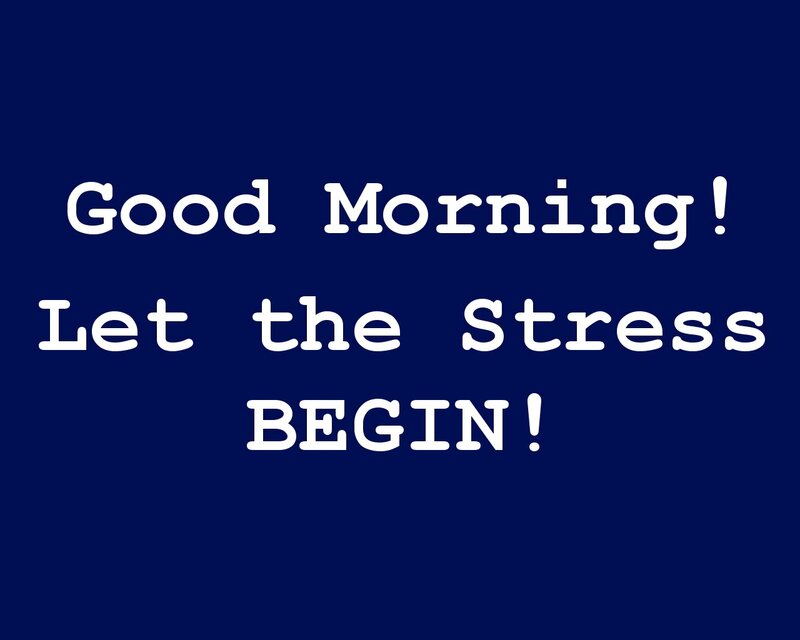 Text on Blue Background — Neutral, Morning