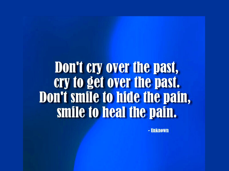 Text on Blue Background — Reflective, Minimalist, Quote
