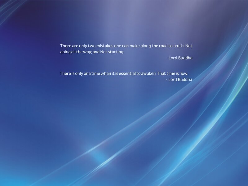 Text on Blue Background — Serene, Abstract