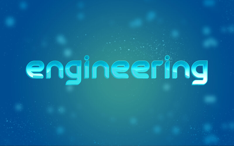 Text on Blue Background — Serene, Digital Art, Light Particles