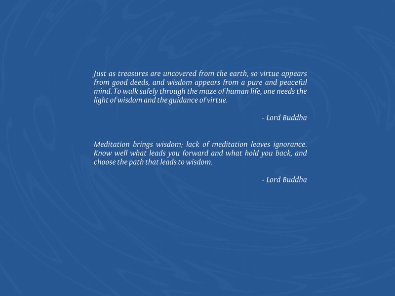 Text on Blue Background — Serene, Minimalist, Quotes