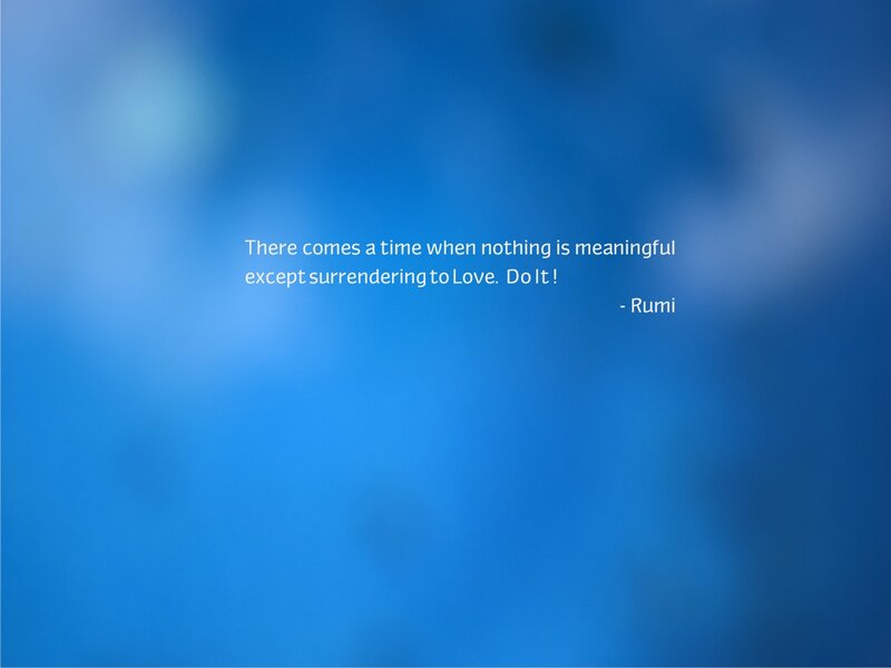 Text on Blue Background — Serene, Minimalist