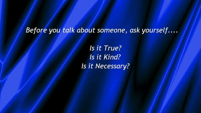 Text on Blue Background — Serious