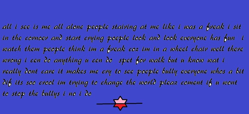 Text on Blue Background — Somber, Digital Art