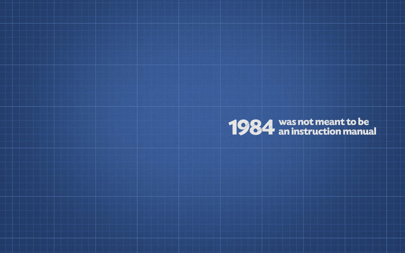 Text on Blue Grid — Neutral