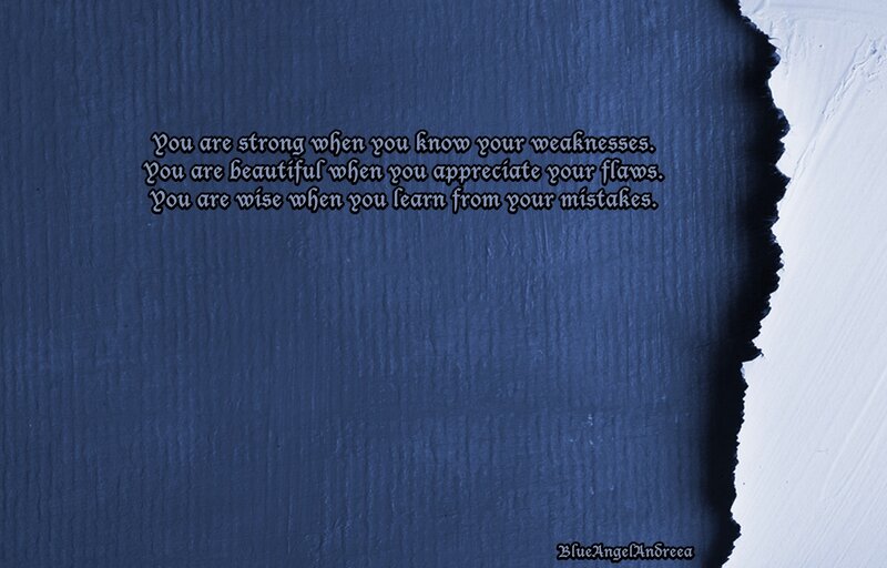 Text on Blue Paper