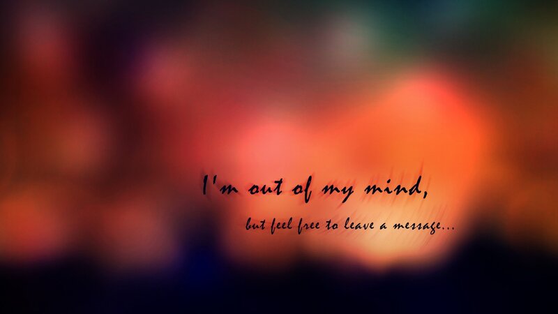 Text on Blurred Background — Red