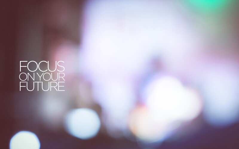 Text on Blurred Background — White