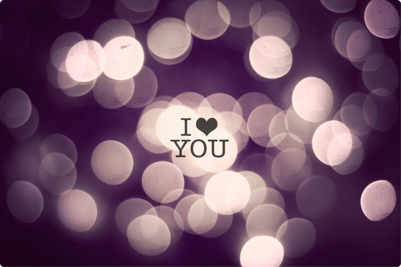 Text on Bokeh Background