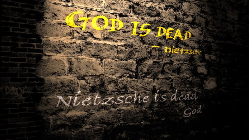 Text on Brick Wall — Black