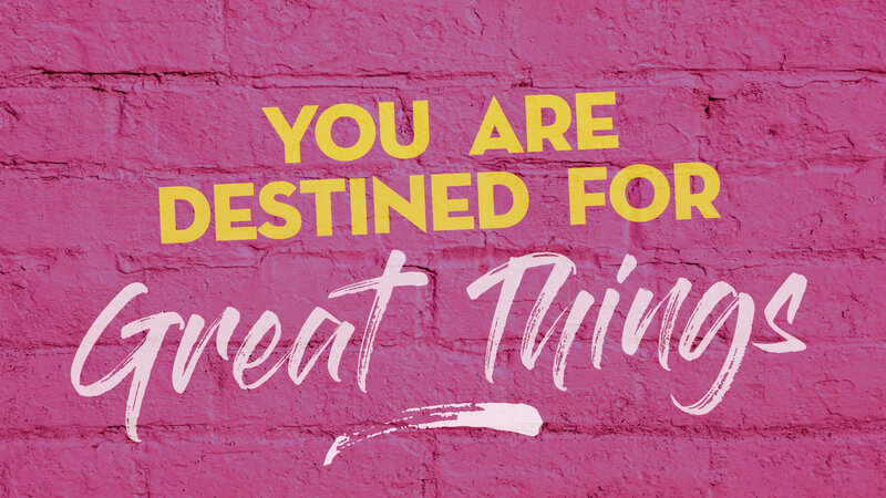 Text on Brick Wall — Pink