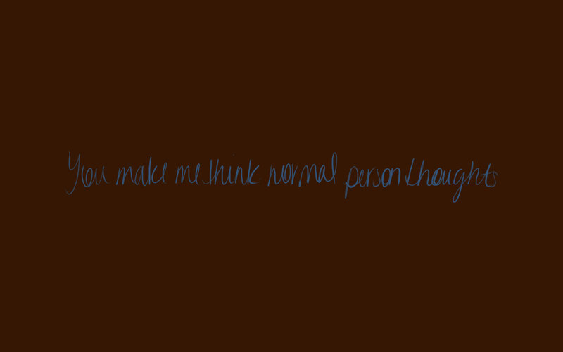 text on brown background