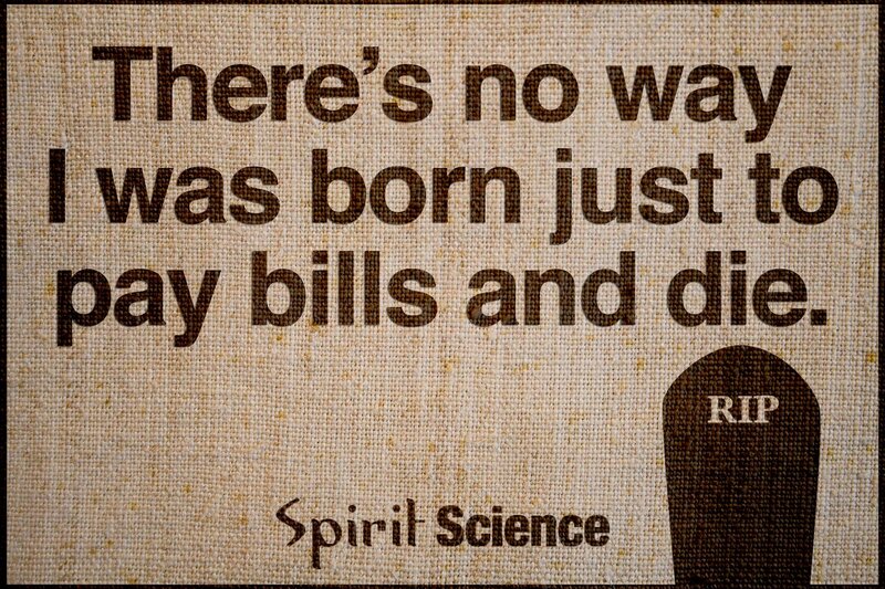 Text on Burlap with Tombstone