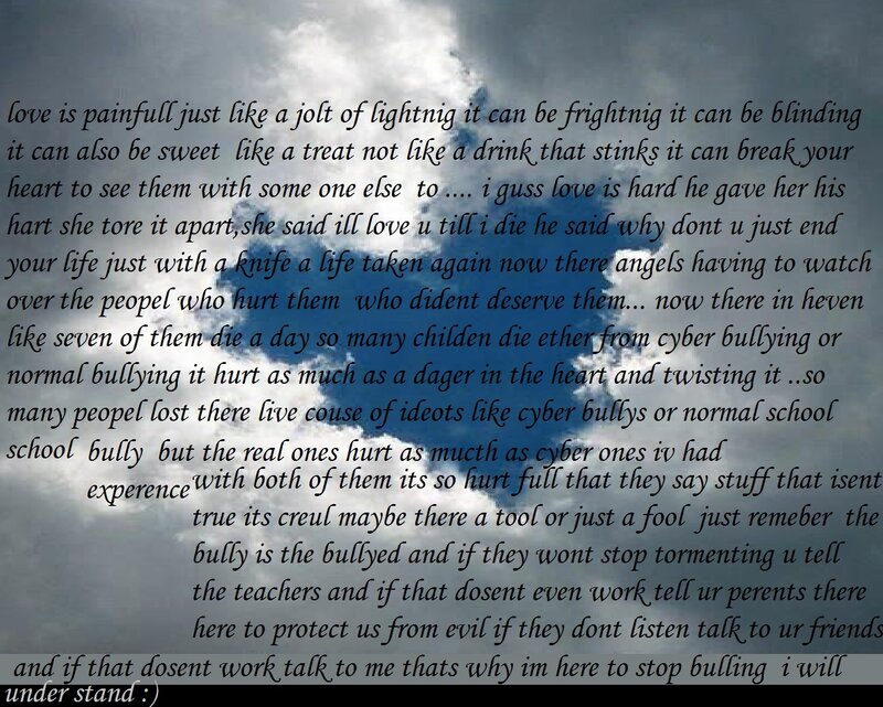 Text on Cloudy Sky