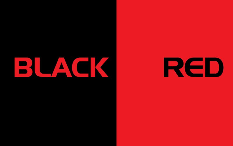 Text on Colored Background — Black