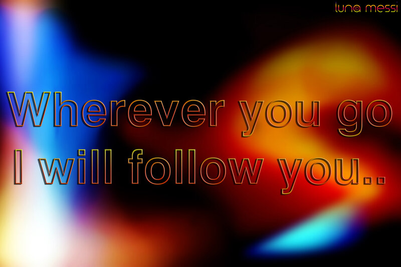 Text on Colorful Background — Blue, Dramatic