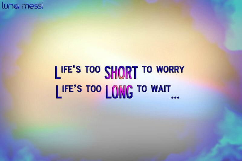 Text on Colorful Background — Blue, Inspirational