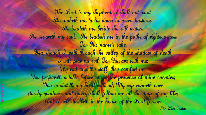 Text on Colorful Background — Green, Serene