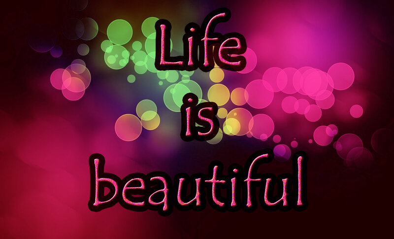 Text on Colorful Background — Pink, Vibrant