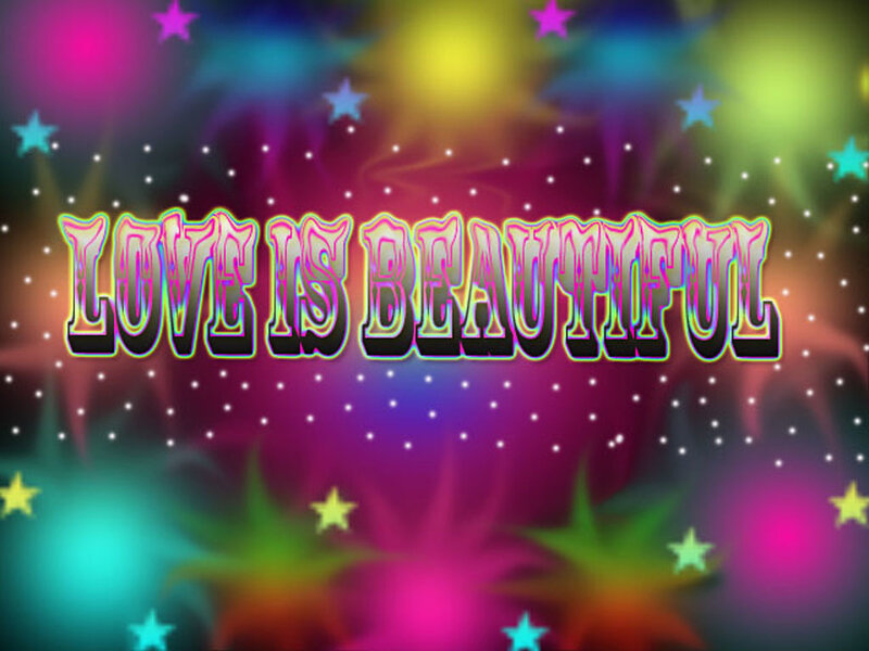 Text on Colorful Background — Purple