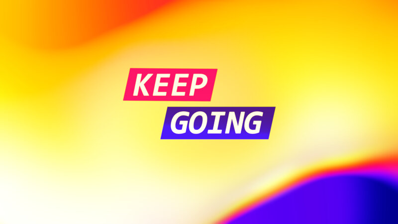 Text on Colorful Background — Yellow, Energetic