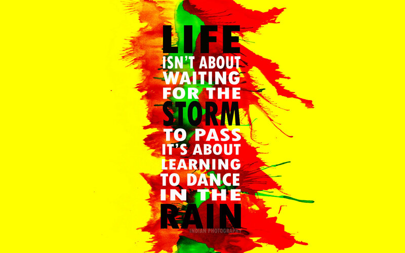 Text on Colorful Background — Yellow, Inspirational